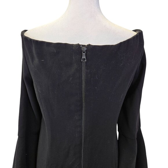 Bardot Off the Shoulder Bell Sleeve Sheath Dress Size 10 - Picture 5 of 8